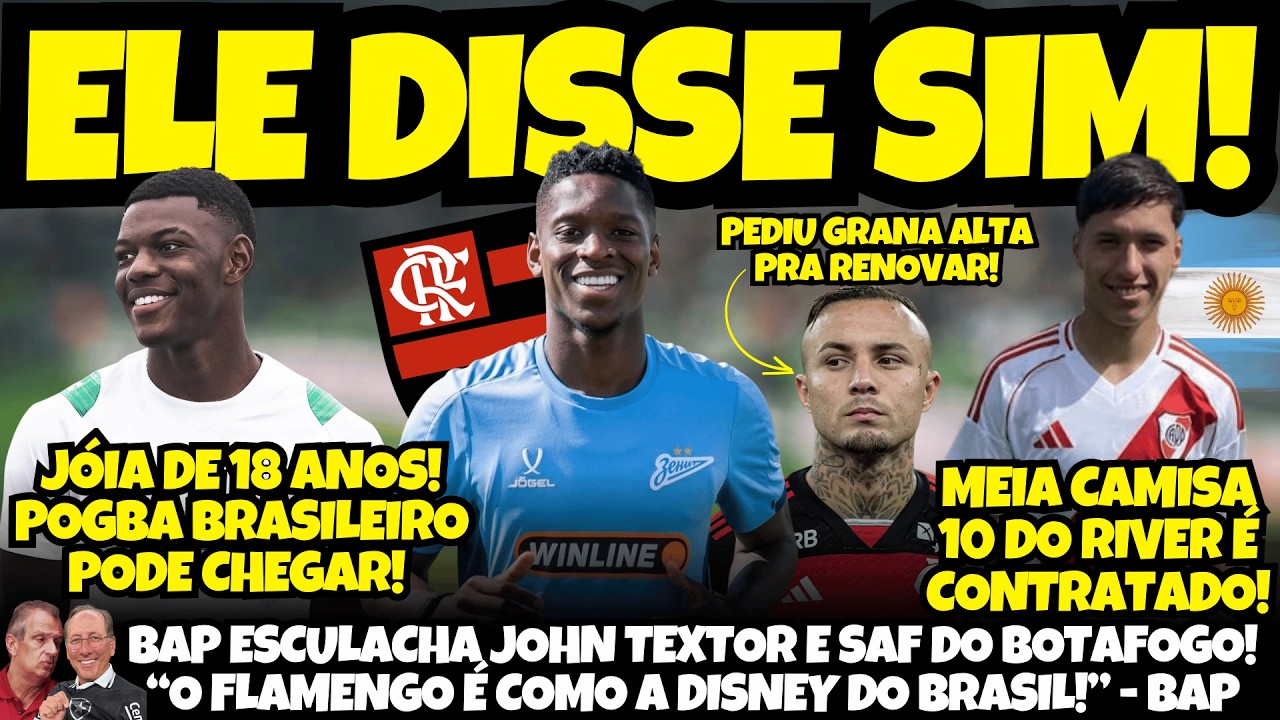 BOTO ARMANDO MAIS UM BOTE GIGANTE! O JOGADOR JÁ DEU O OK! MEIA ARGENTINO DO RIVER CONTRATADO!