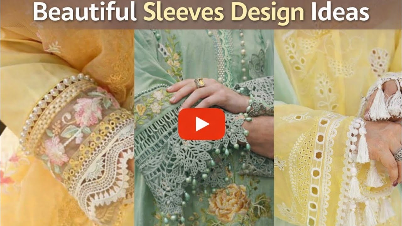 Best Trending Sleeve Designs with Lace Cutwork Tissue Organza Fabric | Latest Designer Styles 2026