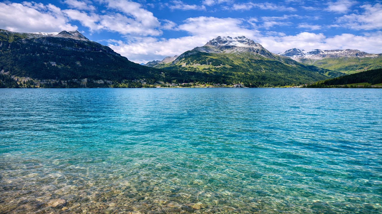 Silvaplanasee #02 | 1H Glacier Current | Lake Silvaplana Switzerland | 4K | Lengau Lee