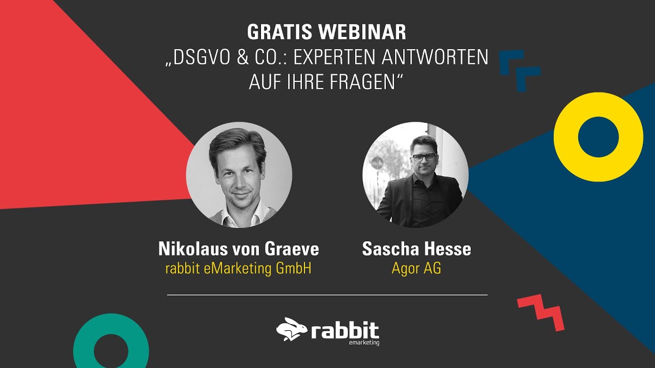 Gratis-Webinar &bdquo;DSGVO & Co.: Experten-Antworten auf Ihre Fragen&ldquo;