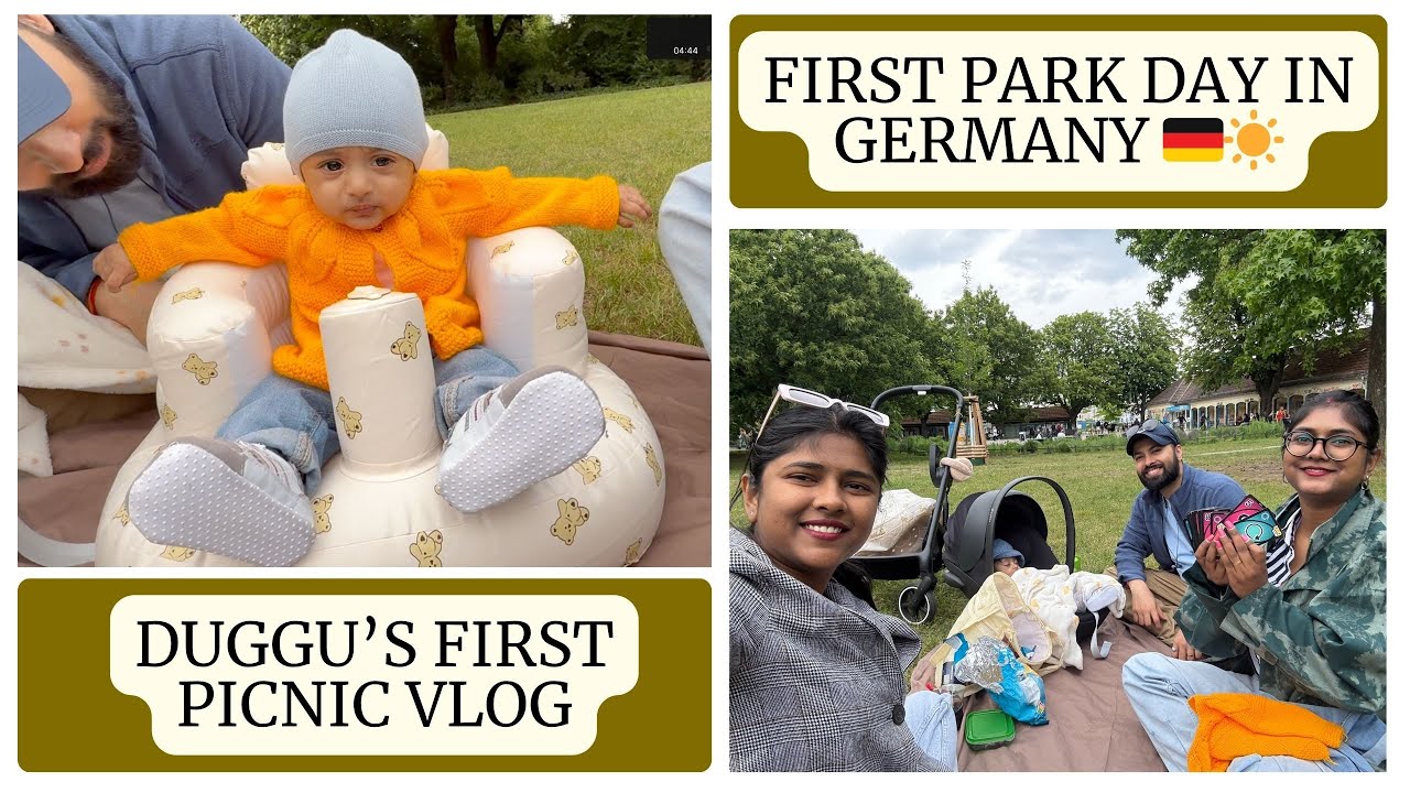 6 Month Old’s First Picnic at Treptower Park 🇩🇪 | Baby’s Special Day Out in Germany
