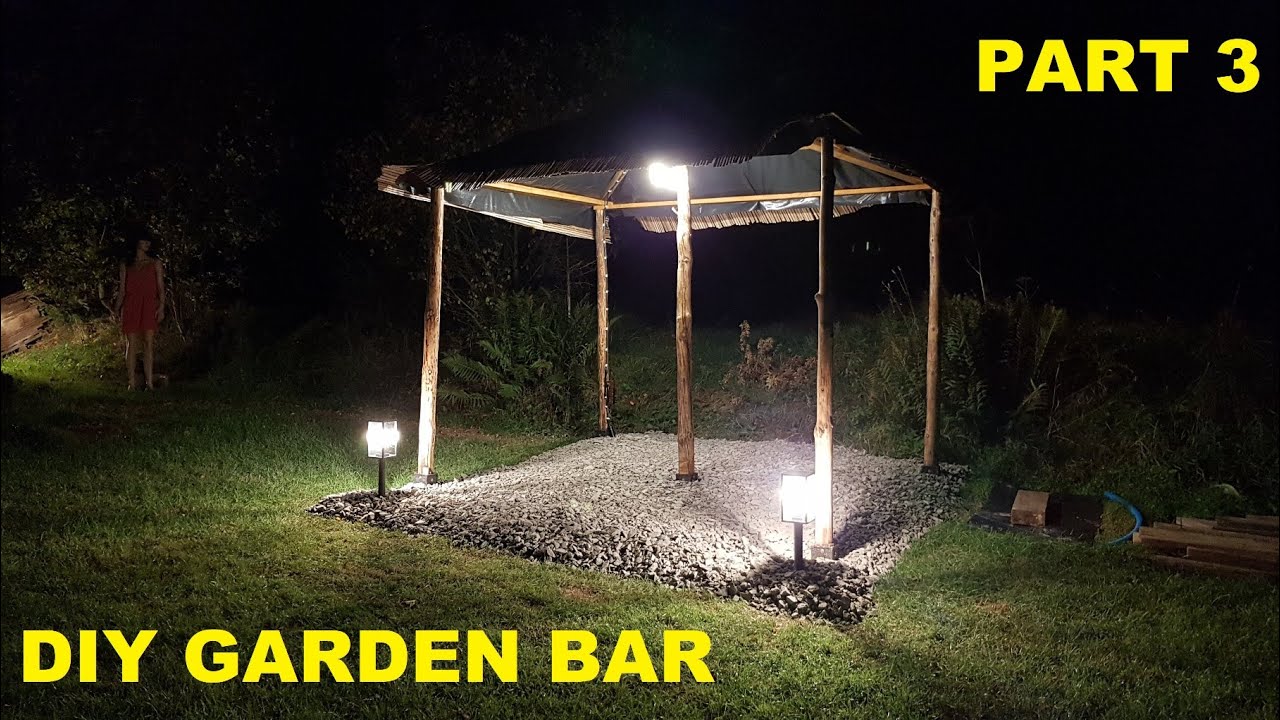 Part 3 - DIY Garden Beach Bar (floor and lights)