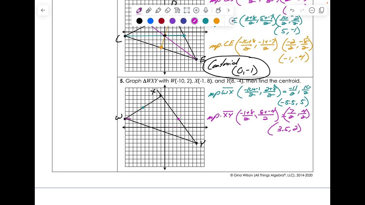 Video - Finding the Centroid or Orthocenter