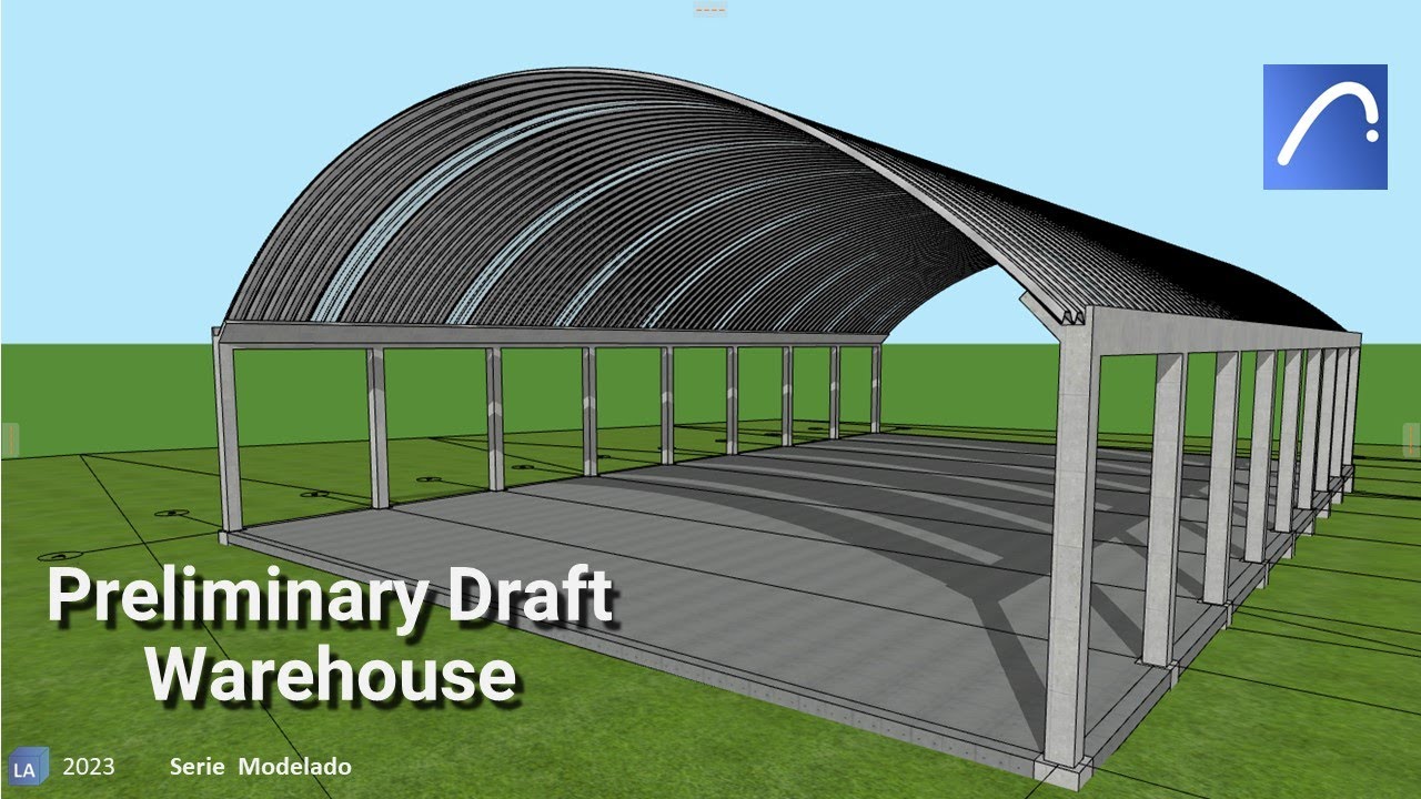 #archicad   Preliminary Draft Warehouse
