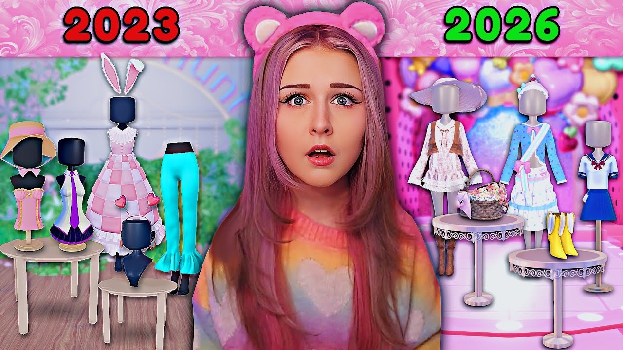 Я ПРОШЛА ВСЮ ИСТОРИЮ ОБНОВЛЕНИЙ DTI... *Безумная разница* | ROBLOX Dress to Impress