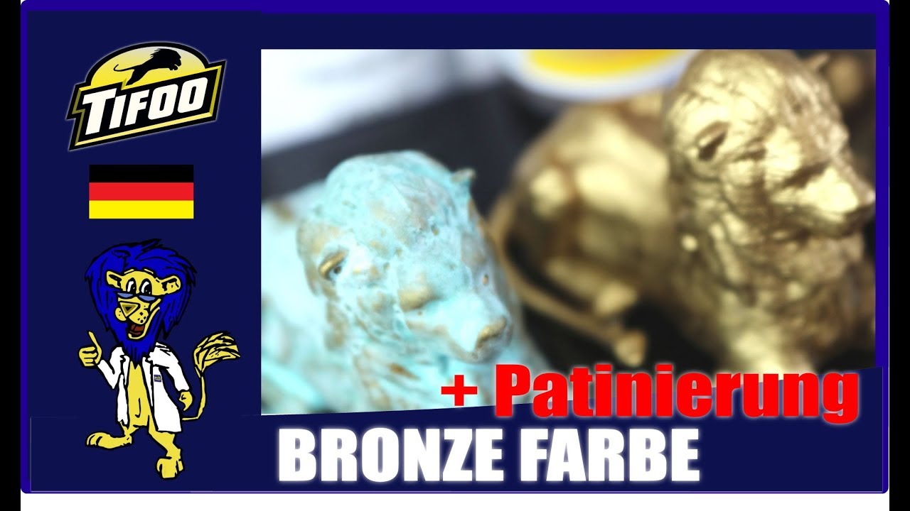 Patinierbare Metallic Acryl Bronze Farbe - Alterungseffekte und Tiffany Patina auf allen Oberfl&auml;chen