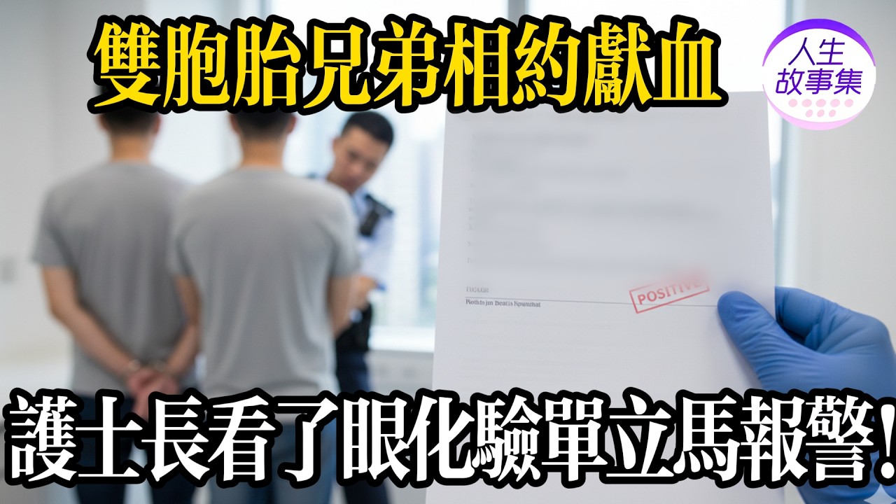 雙胞胎兄弟相約獻血，護士長看了一眼化驗單，立馬報警！