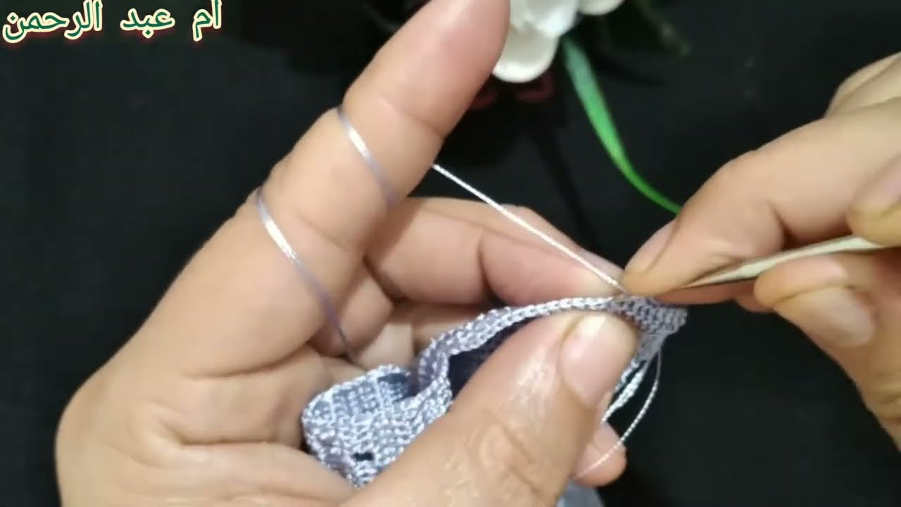فتحة العنق بالكروشي  مع الموديل كوزة جاكار الجزء الخامس
