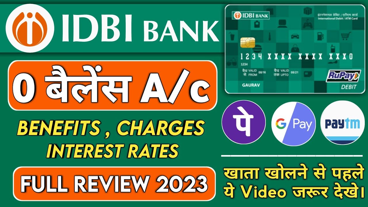 IDBI Bank Zero Balance Account Opening Online | Zero Balance Account Opening online | IDBI Bank