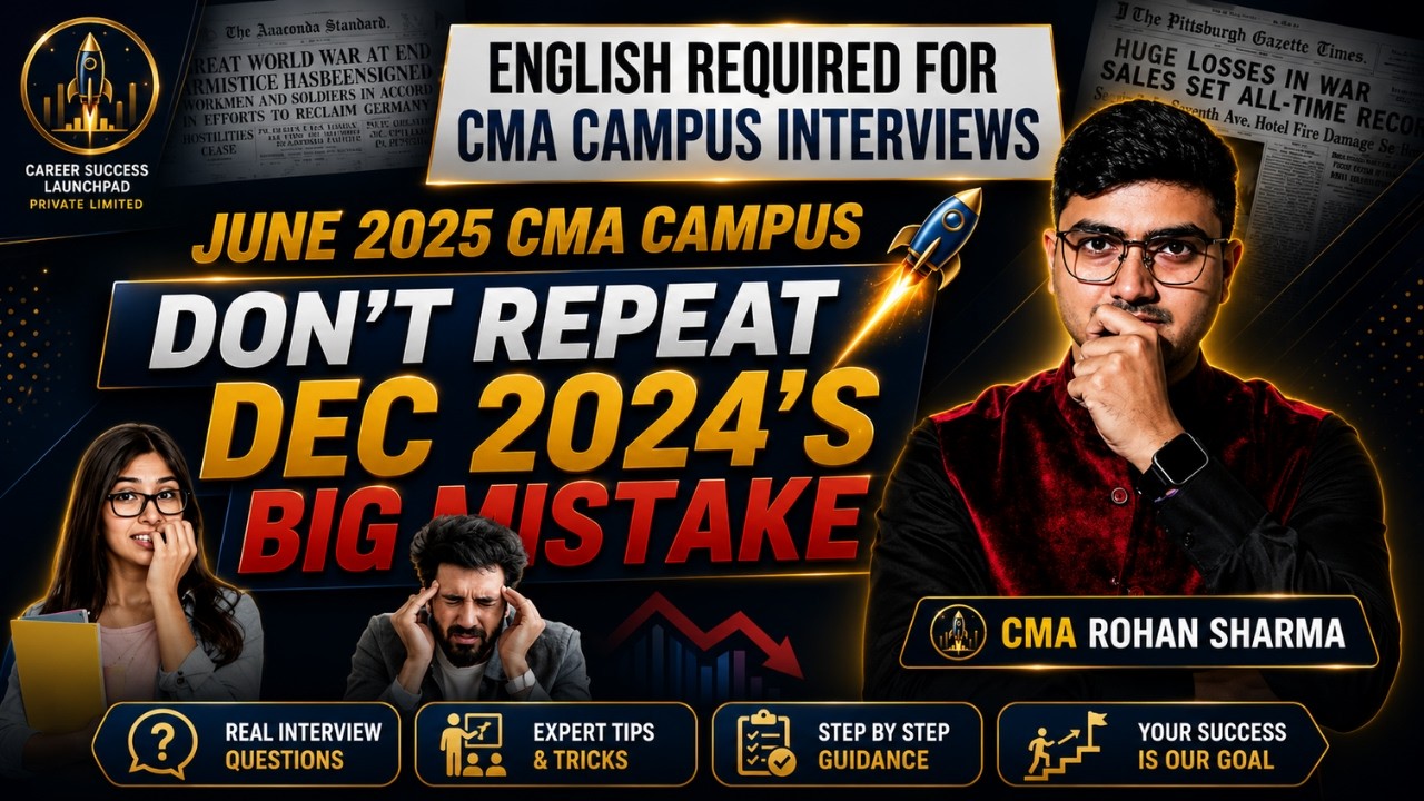 CMA Campus Placement June 2025 Roadmap | How to Get a Job After CMA June 2025 ✅