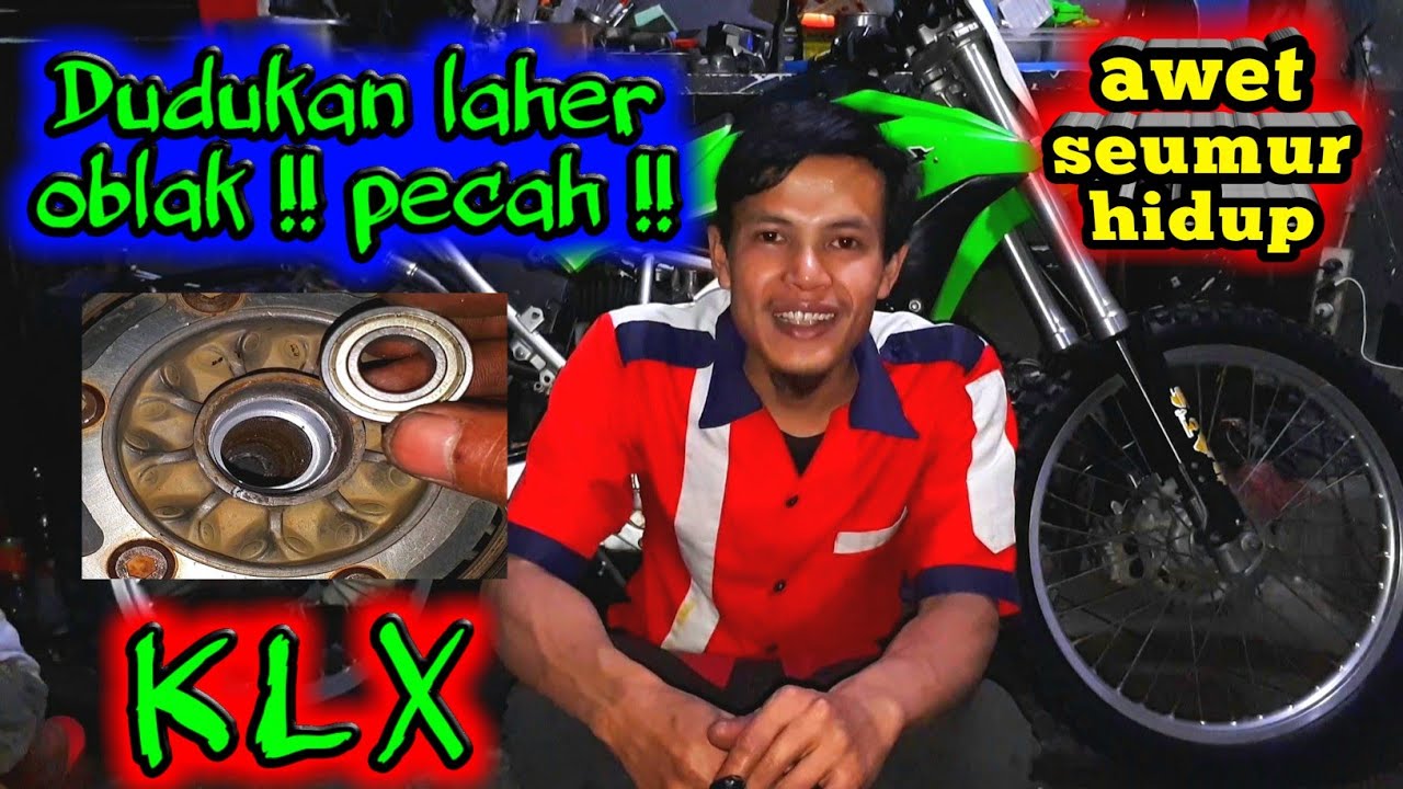 Dudukan rumah laher longgar / oblak !!! Solusi tromol klx pecah !!! mengatasi dudukan bearing