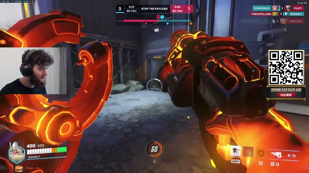 Dafran TORBJORN COMPETITIVE Gameplay! [ OVERWATCH VOD Replays ]