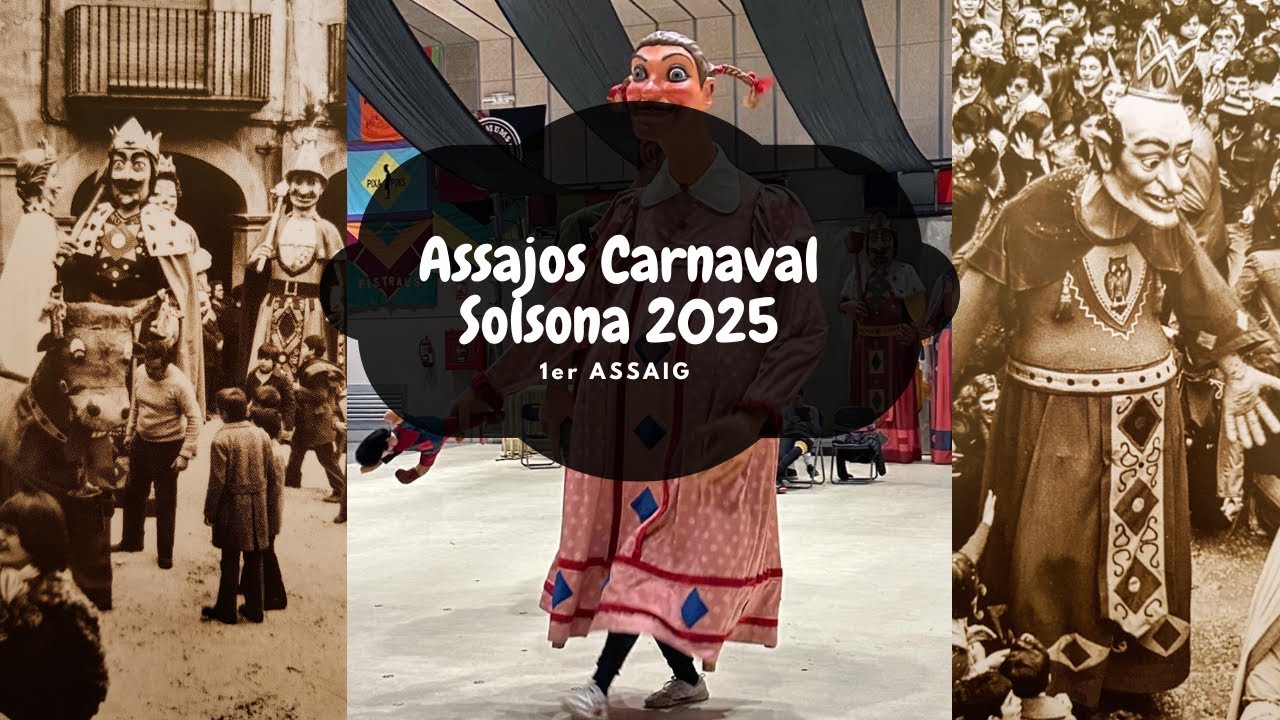 Assajos dels gegants del Carnaval de Solsona 2025 ( 1r Assaig )