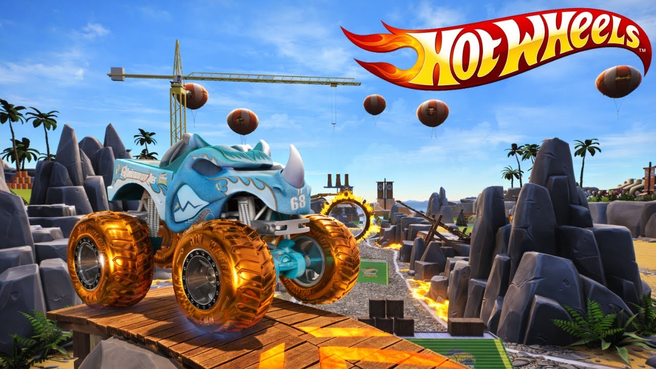 Безумные трюки монстр-траков Hot Wheels: Риномайт сеет разрушение в городе Hot Wheels