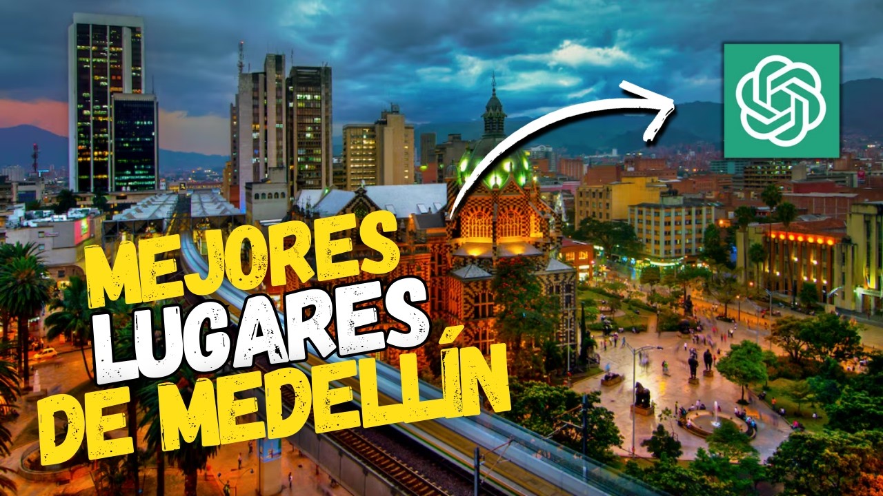 🤖 Los 15 MEJORES LUGARES para visitar en MEDELLÍN según la IA (CHAT GPT)🦾