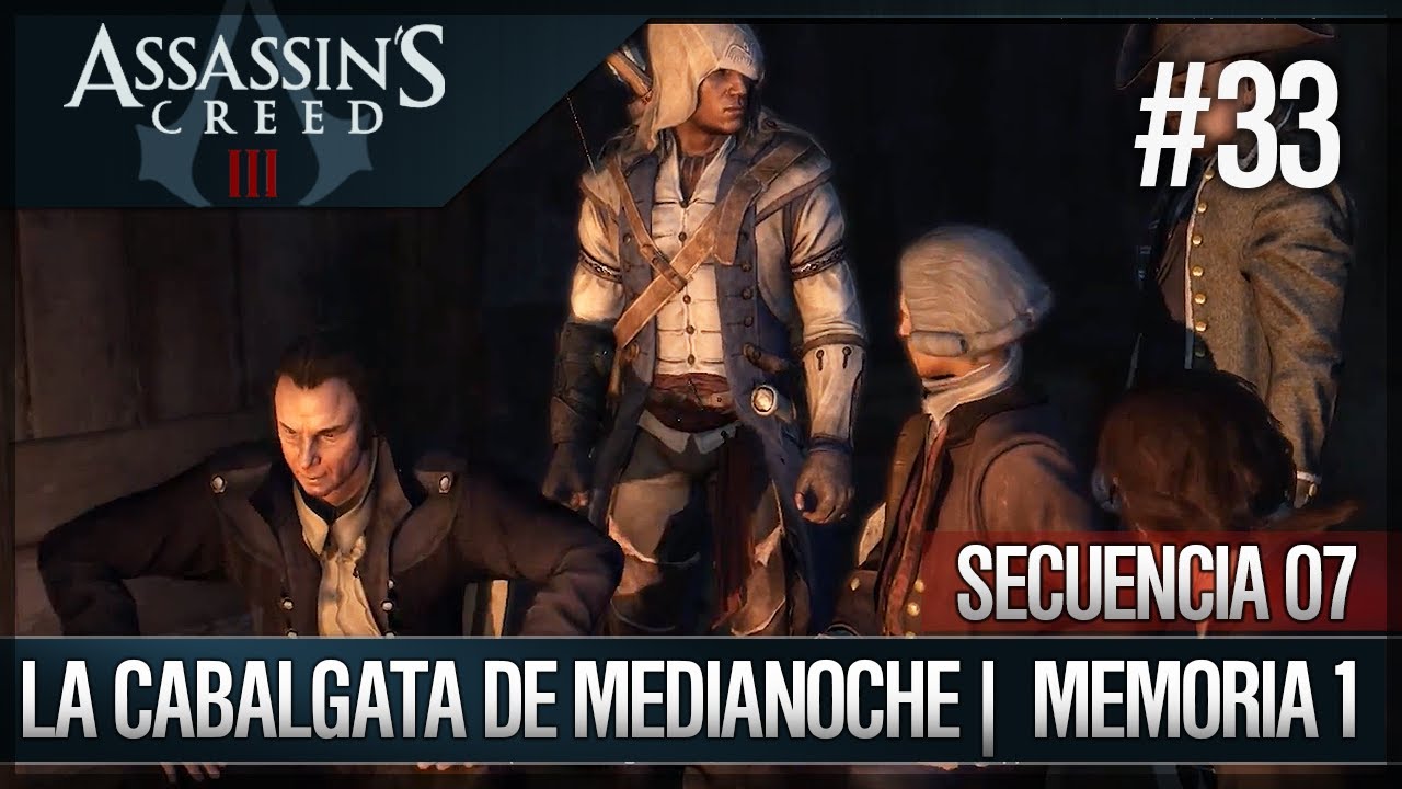 Assassin's Creed 3 - Walkthrough Español - Secuencia ADN 7 - La cabalgata de medianoche [1] [100%]