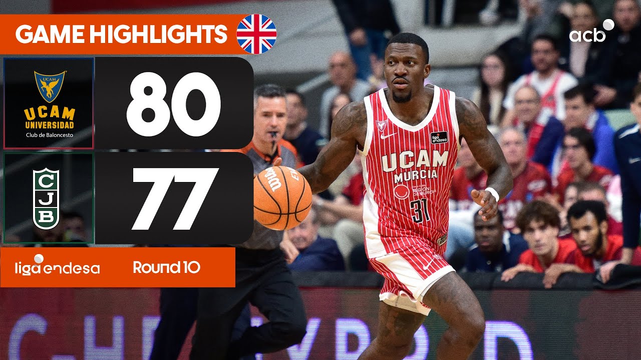 UCAM Murcia - Joventut Badalona (80-77) HIGHLIGHTS | Liga Endesa 2025-26