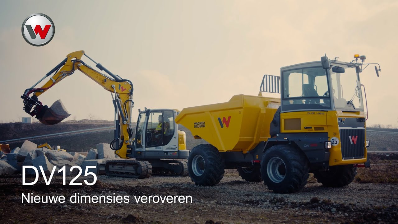 Dual View Dumper DV125 van Wacker Neuson - voor efficiënte materiaalhantering