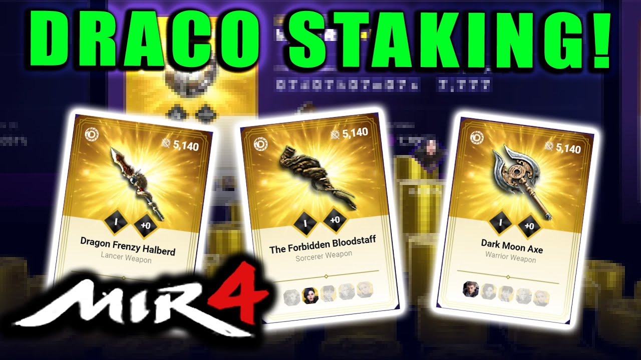 MIR4 - HOW WILL DRACO STAKING PROGRAM WORK?!  What Items will You Go Far?!