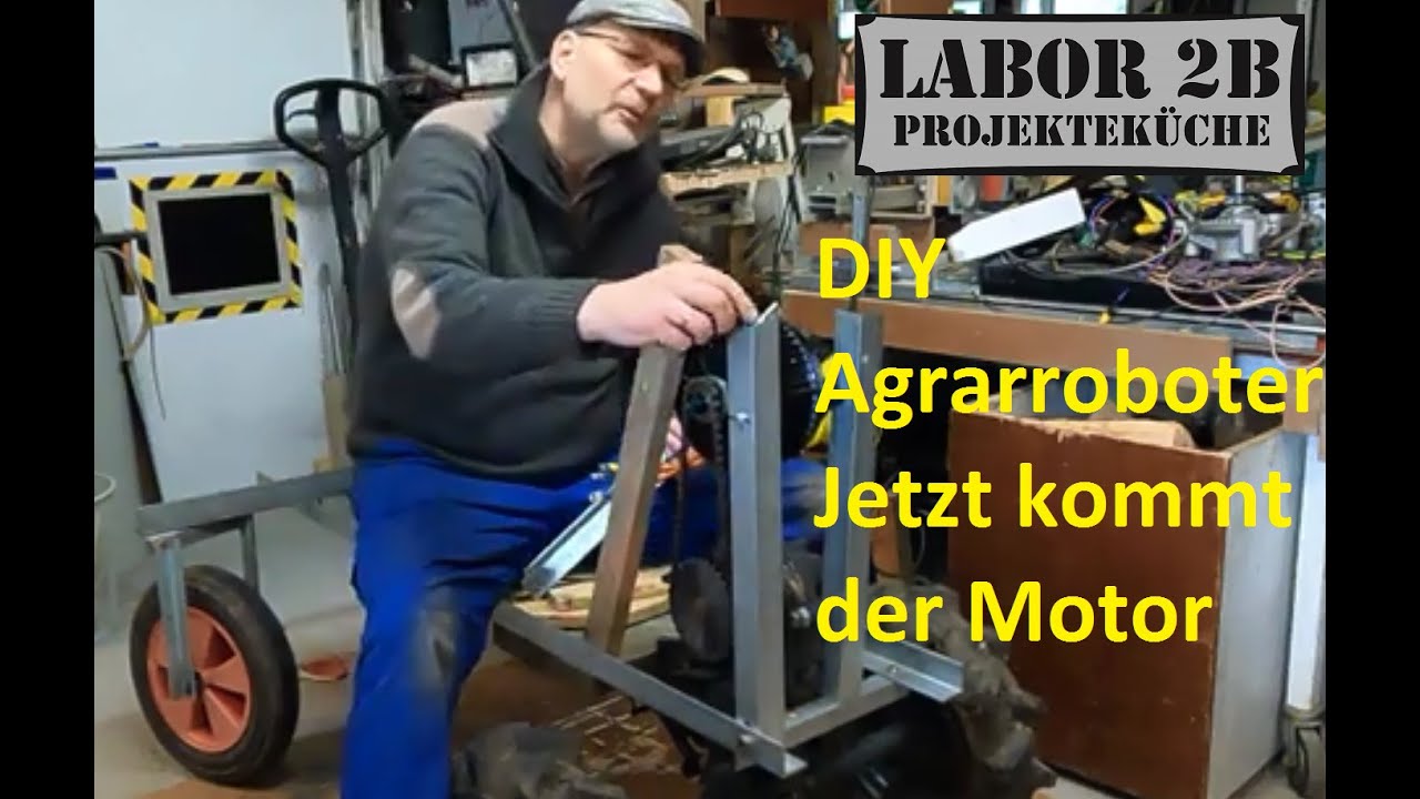 DIY Agrarroboter - Jetzt kommt der Motor