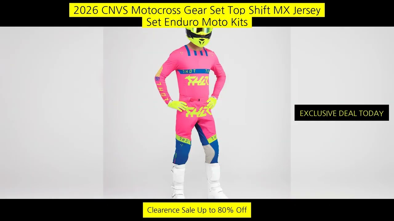 2026 Cnvs Motocross Gear Set Top Shift Mx Jersey Set Enduro Moto Kits Off Road