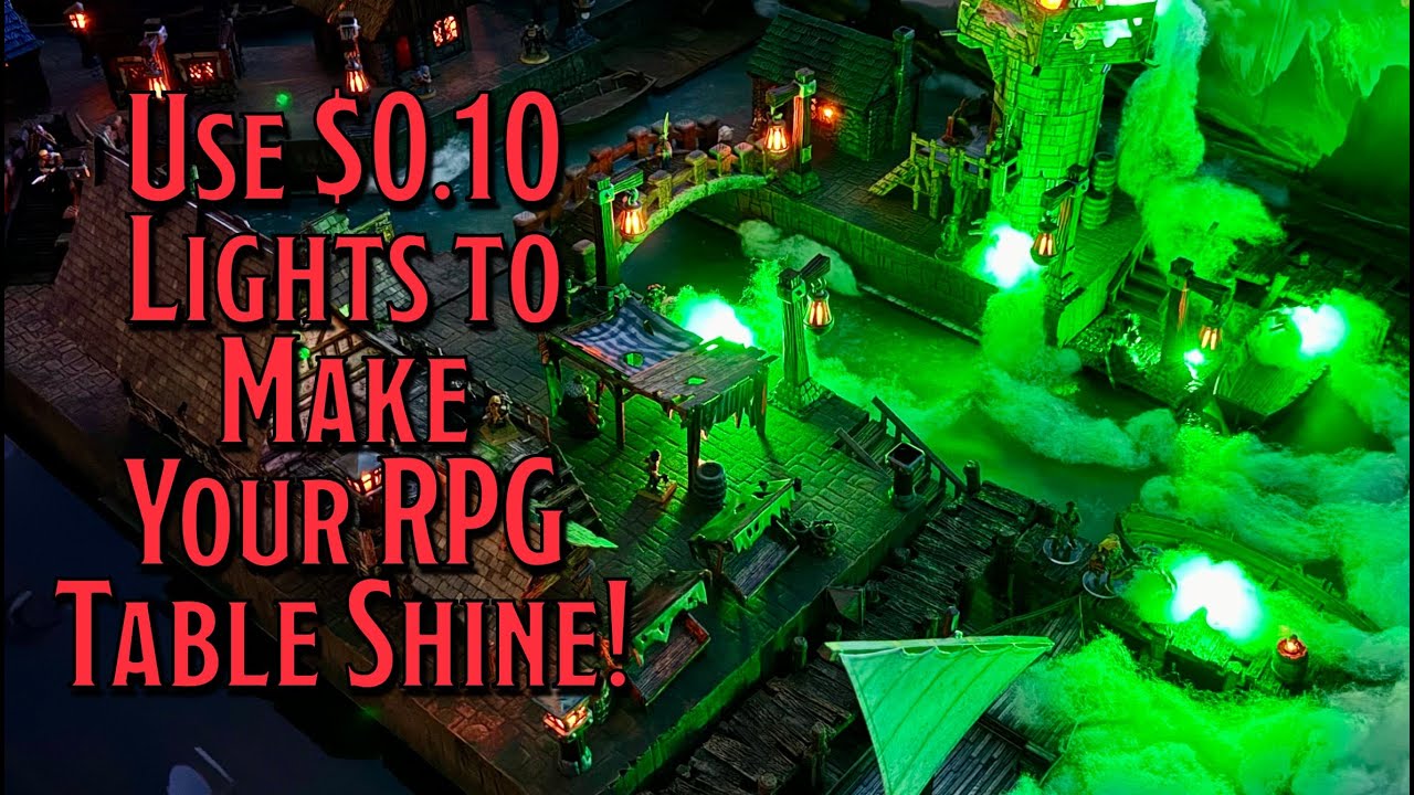 $0.10 LED Lights to Make Your D&D and other RPG Tables Shine - No Wires or Batteries!