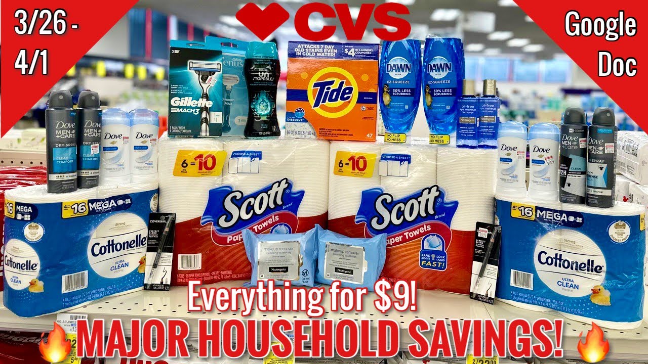 CVS Free & Cheap Couponing Deals & Haul | 3/26 - 4/1| Major Household Savings 🔥 | Newbie Friendly