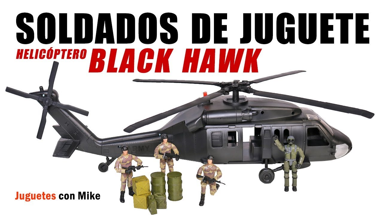 SOLDADOS DE JUGUETE HELICÓPTERO BLACK HAWK | World Peacekeepers Toys Review en español