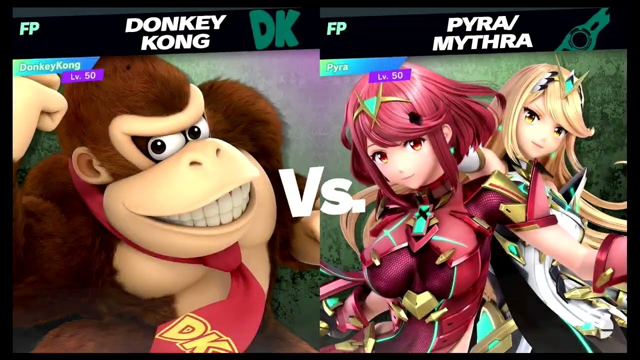 Super Smash Bros Ultimate Amiibo Fights – Request #25387 Donkey Kong vs Pyra