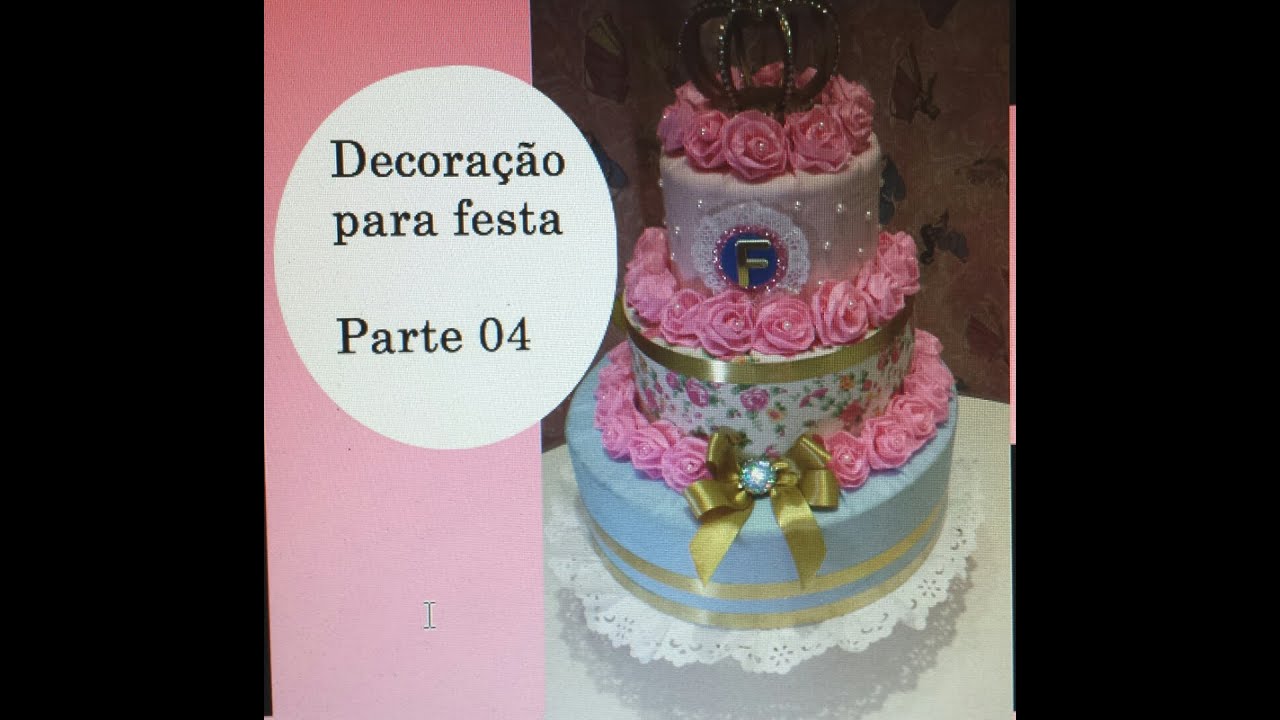 Faça você mesmo, decoração para festa gastando pouco. Bolo fake de tecido parte 04