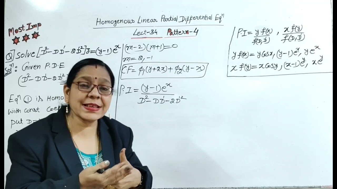 Lect-34:⭐⭐ Homogeneous Linear Partial Differential Equation with const coeff 💯