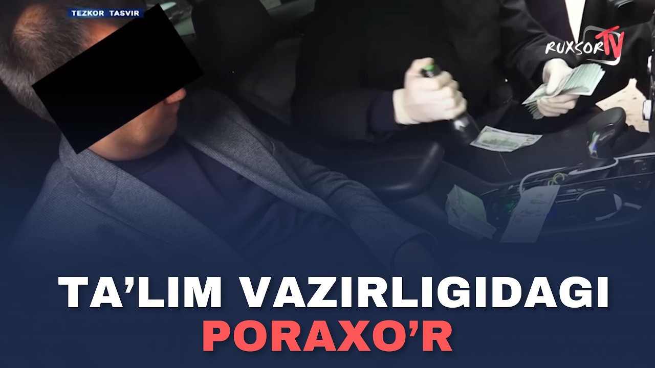 Toshkentda Oliy ta’lim vazirligi xodimi 100 ming dollar bilan ushlandi