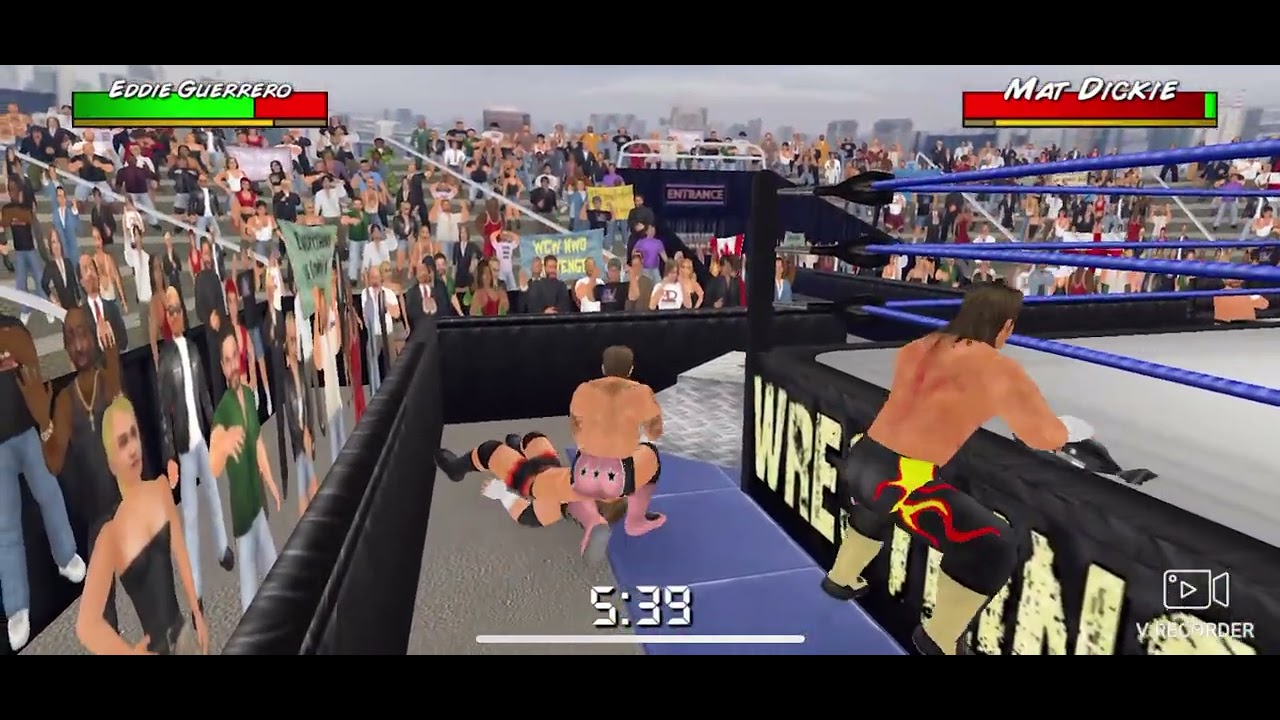 D.IW Wrestlemania Smackdown: Eddie Guerrero vs Mat Dickie vs CM Punk Triple Threat Match