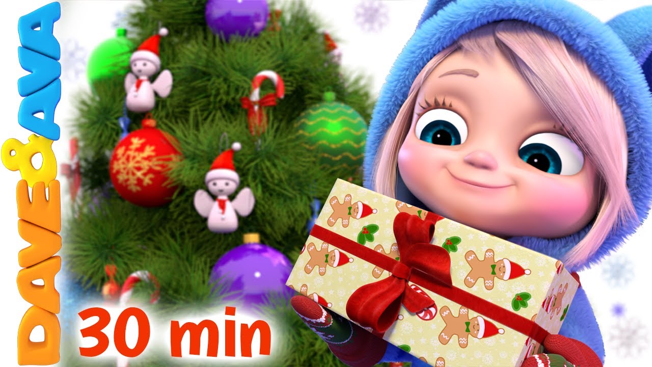 🎁 Roll, Roll, Roll the Ball and More Christmas Songs | Deck The Halls | Dave and Ava 🎁