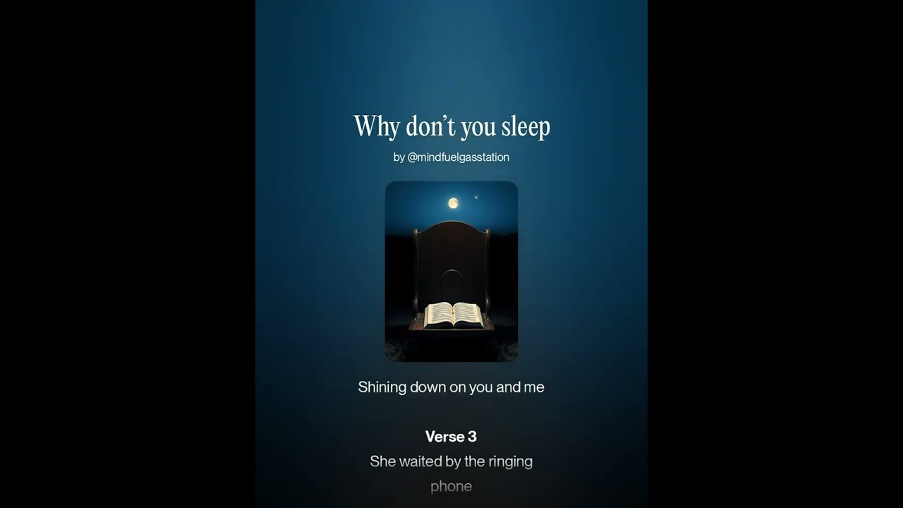 Why Don’t You Sleep – Acoustic Folk Ballad About Love