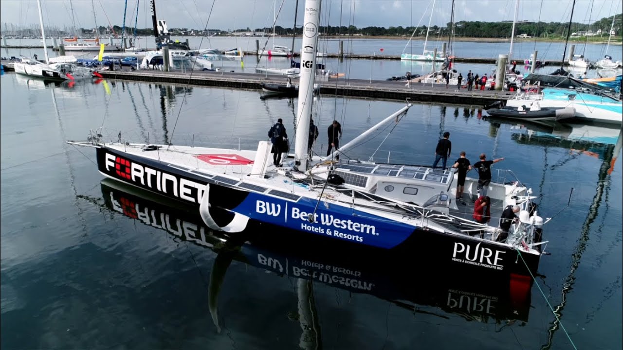 Fortinet embarks with French Skipper Romain Attanasio | Vend&eacute;e Globe 2024