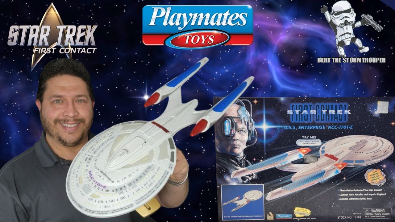 Star Trek First Contact USS ENTERPRISE NCC-1701-E (Playmates 1996)! Bert the Stormtrooper Reviews!