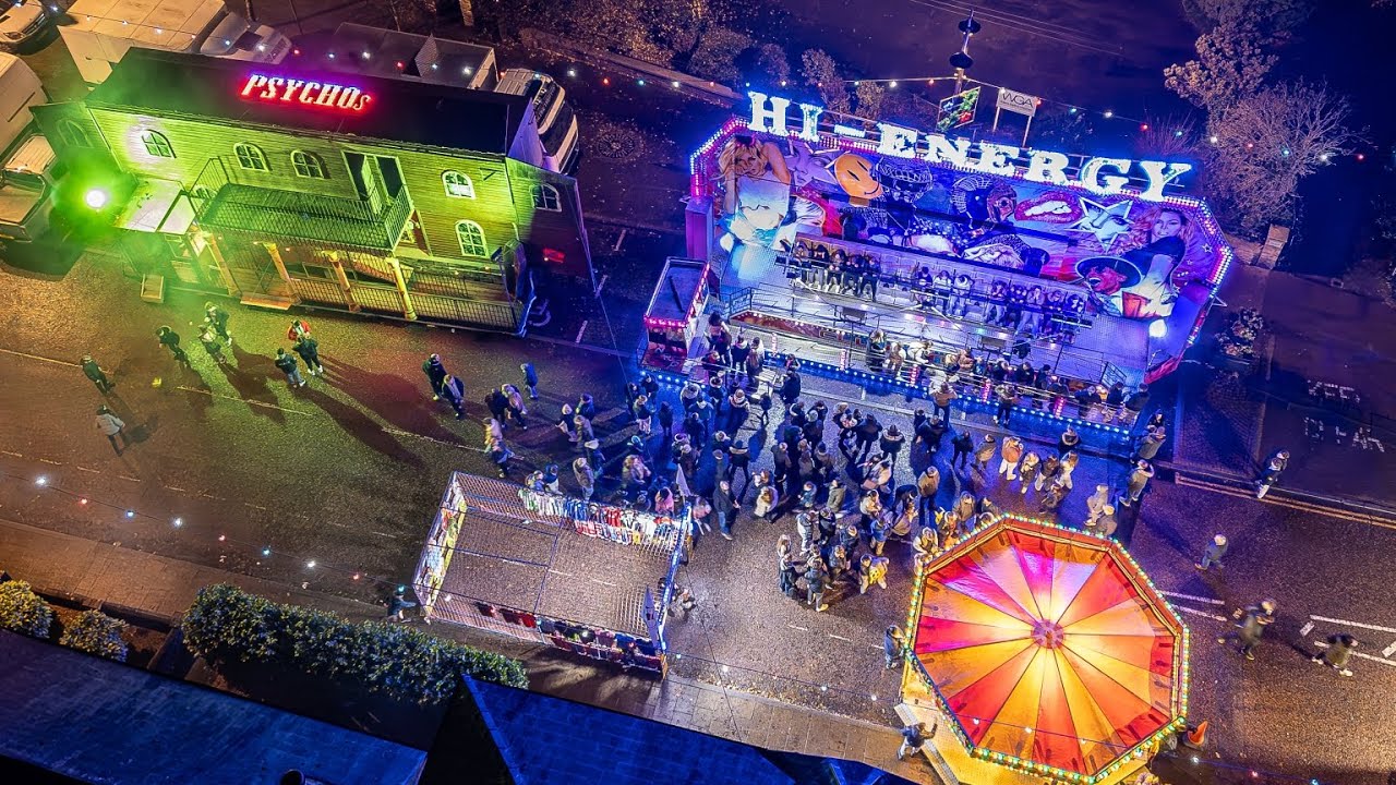 Chatteris Christmas Lights Switch On From Above 2024