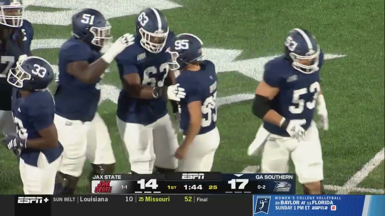 Georgia Southern vs. Jacksonville State Highlights (9/13/25)