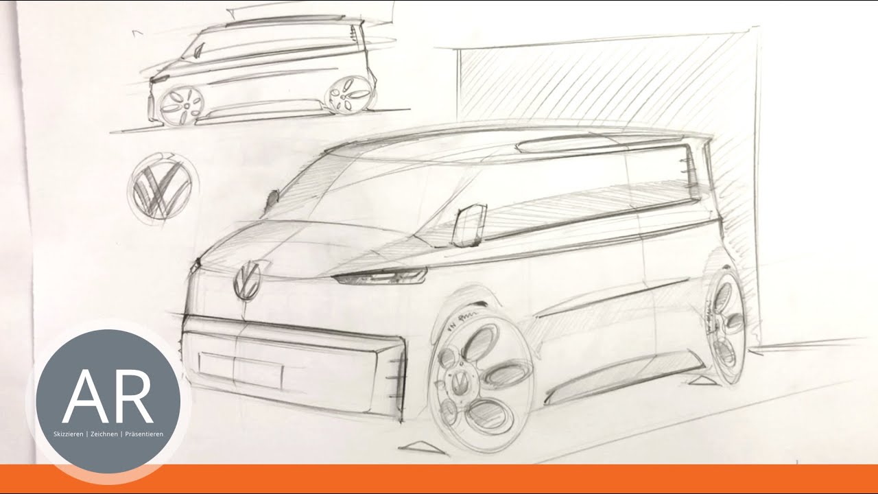 1 / 2. Auto-Designer werden. Concept-Cars zeichnen lernen. Mappenkurs Transportationdesign Pforzheim