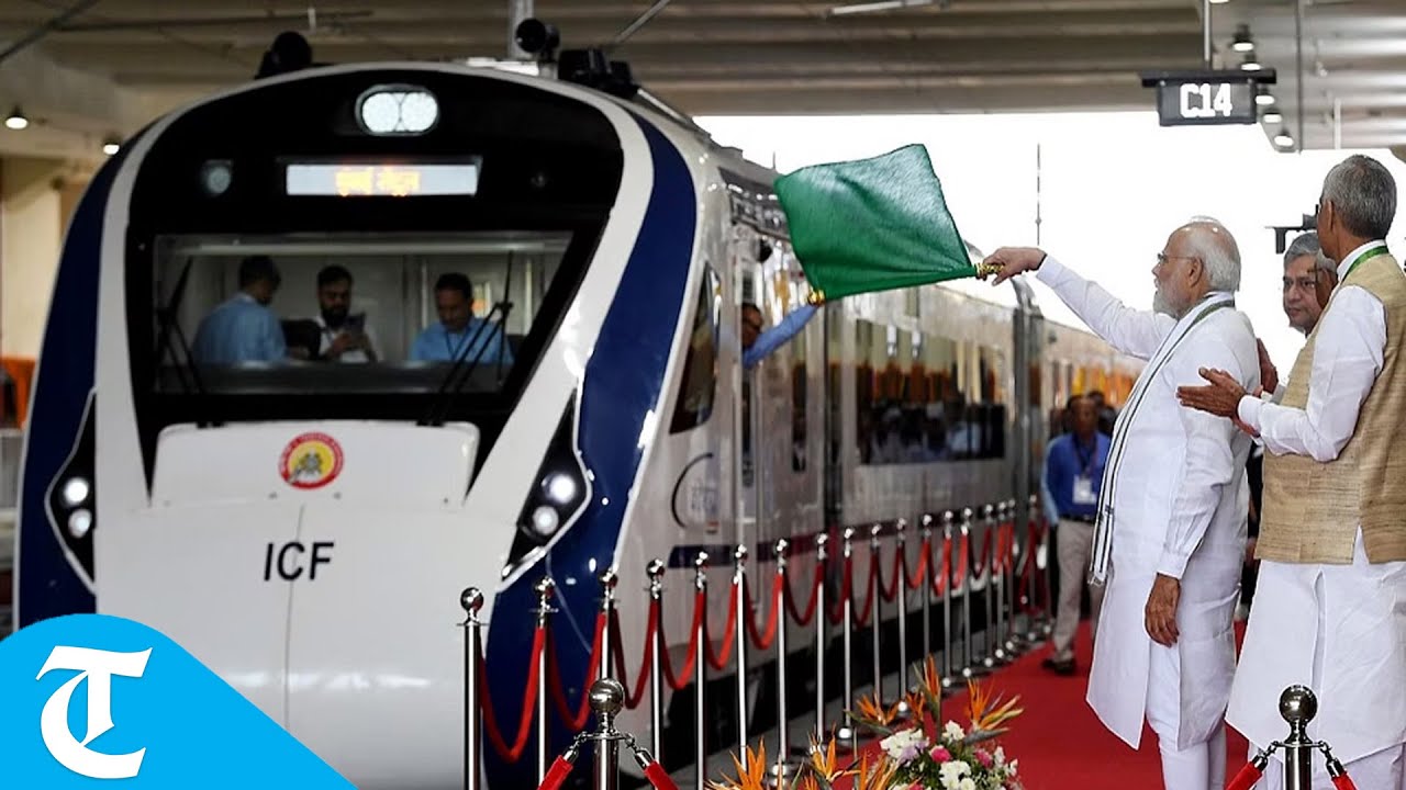PM Modi flags off Kerala's first Vande Bharat Express from Thiruvananthapuram Railway Station