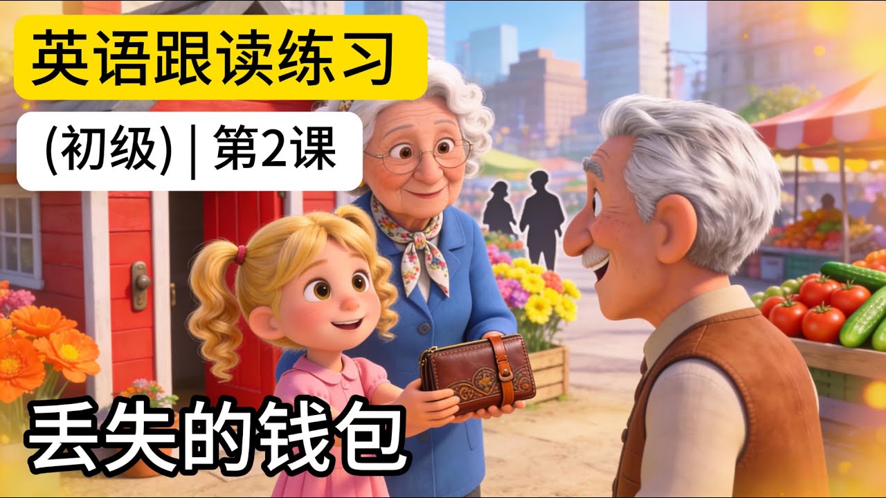 🎬 英语跟读练习 (初级) | 第2课: 《丢失的钱包》