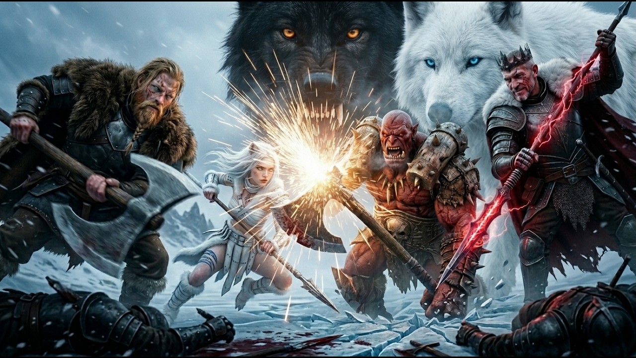 O CAÇADOR E A RAINHA LOBA PARTE - 2 A BATALHA DOS 4 REINOS   #snow  #filmes  #aventura  #amazing