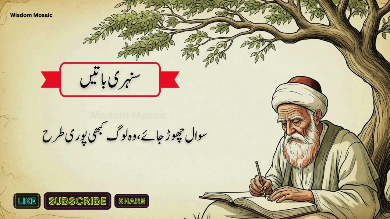 Urdu Quotes❤️🥀|Golden Words of Life & Heart Touching Urdu Quotes|| #wisdommosaic