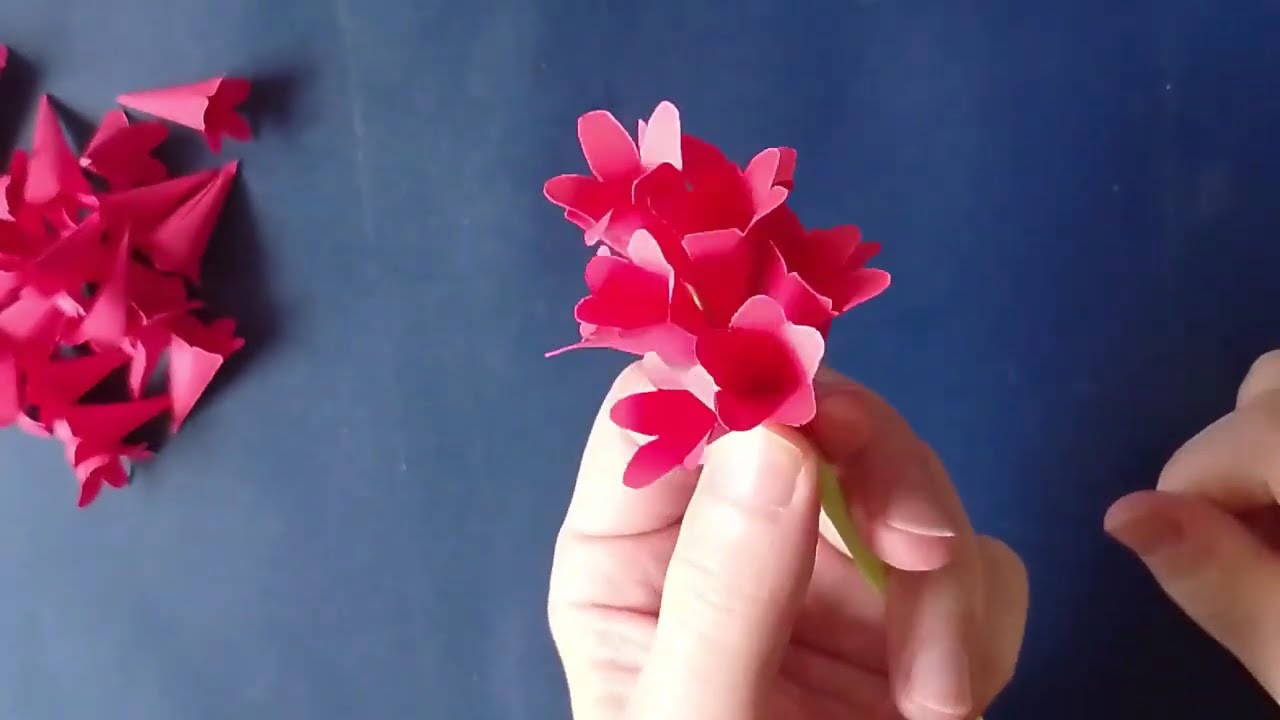 Hyazinthe aus Papier basteln - vollständige Version
