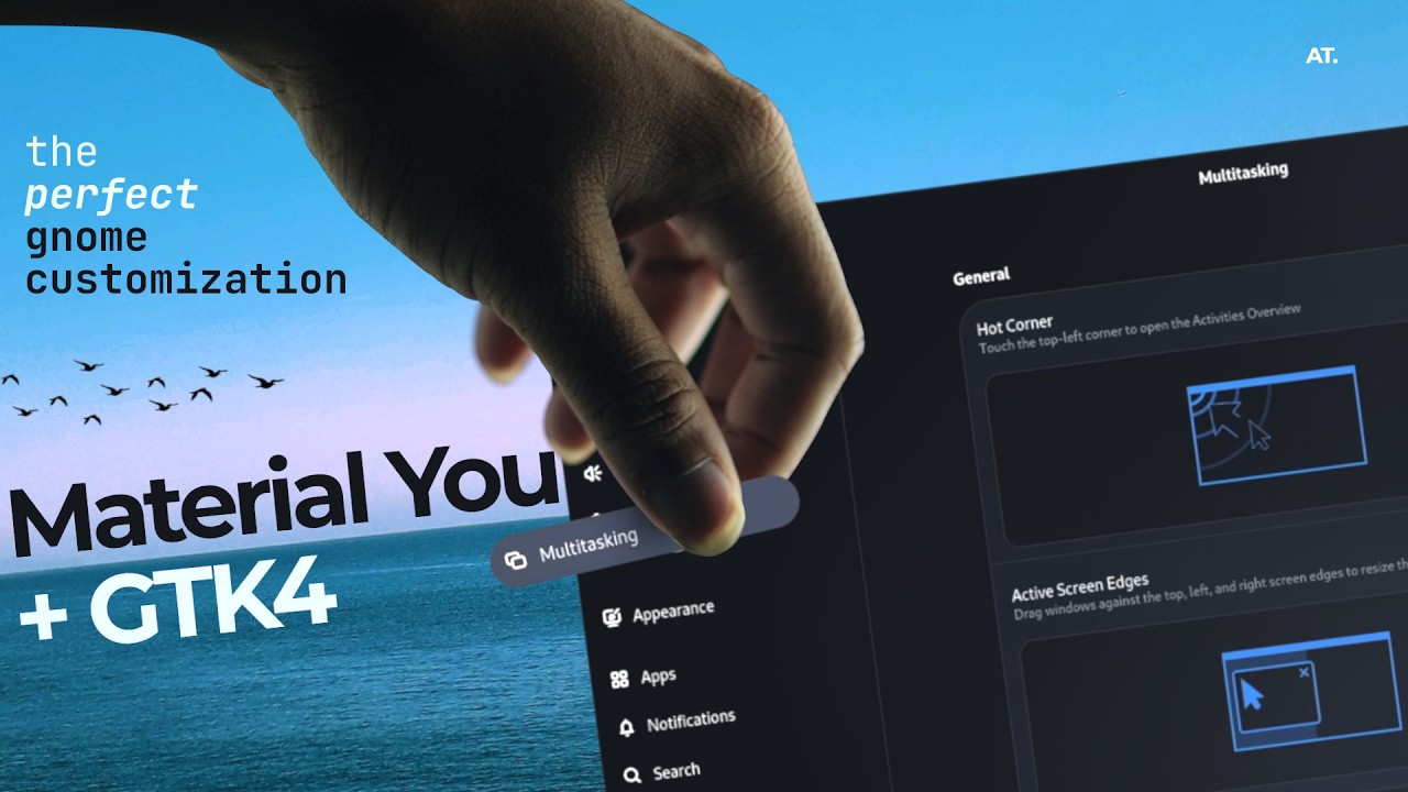 The ULTIMATE GNOME Customization | Material You for GTK4!