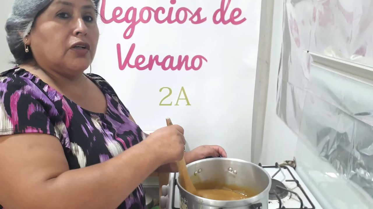 PREPARACION DE JARABE DE MANGO Y LUCUMA PARA RASPADILLA