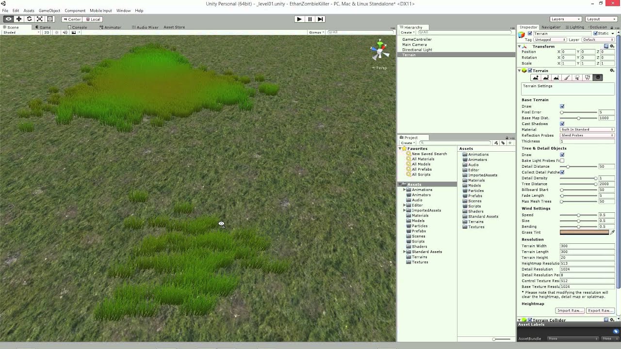 Podstawy Unity 3D - Lekcja 06 -  Elementy Terenu (część 1)