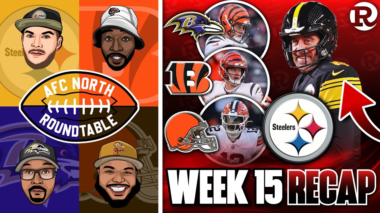 🔥 AFC North Week 15 RECAP | Ravens SHUTOUT Bengals, Steelers SQUISH Dolphins, Bears BLOWOUT Browns