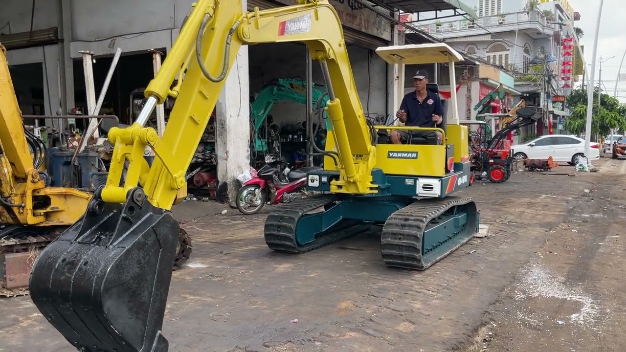 Xe Múc Yanmar Yb451 | Động Cơ Yanmar 4t78 TURO | Cần Dài | Nông Cơ Nguyễn văn châu